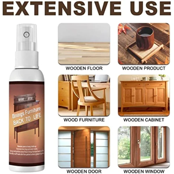 250ML New Scratch Repair Polish, Natural Shine Furniture Repair Tool, Wood Cleaner - Image 5