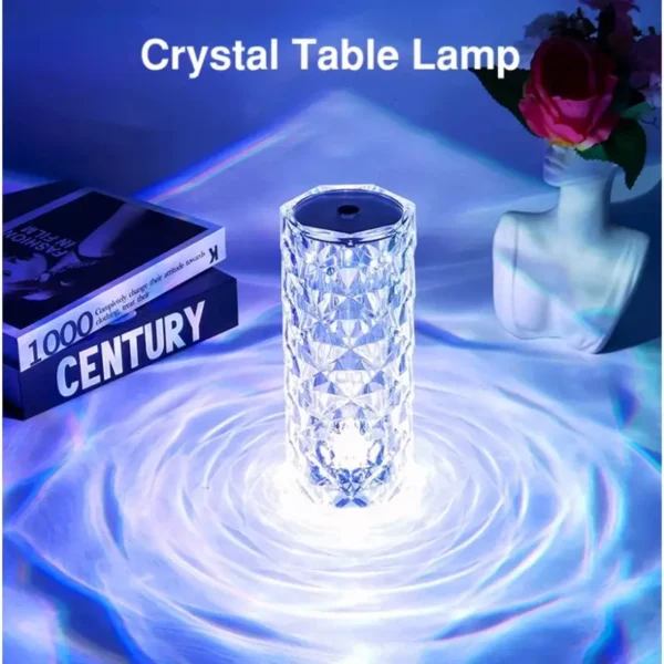 Crystal Diamond Lamp 16 Colors Changing with Remote Control USB Rechargeable Rose Light | Fancy Table Lamp - Image 6