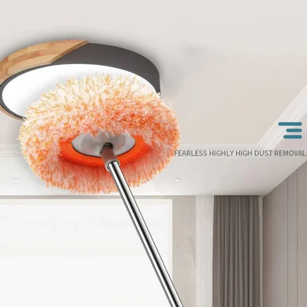 High quality 360 degree rotating floor mop, wall cleaner with long handle cleaning tool - Image 5
