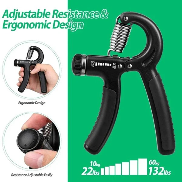 Adjustable Hand Grip Strength Trainer 10-60 KG Strength - Image 5
