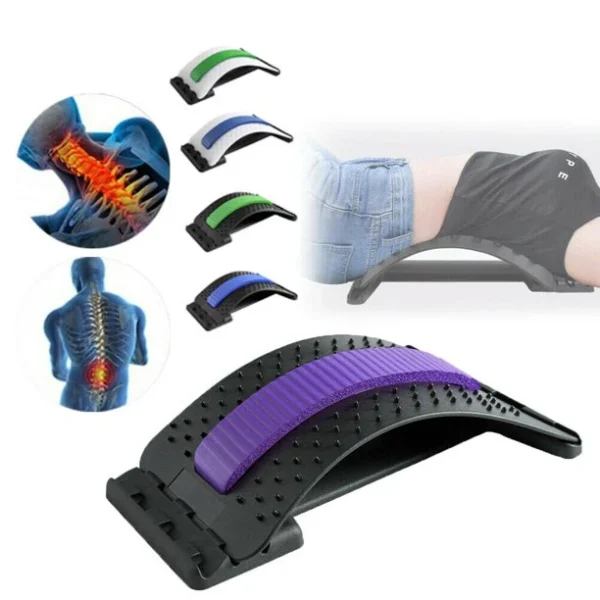 Magic Back Stretcher Lower Lumbar Massage Support Spine Pain Relief Back Massager - Image 6