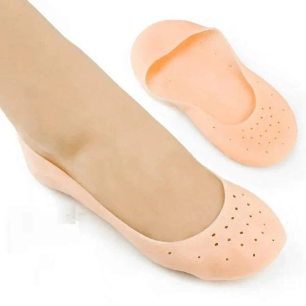 2 Pair (4PCS) Anti Crack Full Length Silicone Foot Protector Moisturizing Socks for Foot-Care and Heel Cracks - Image 5