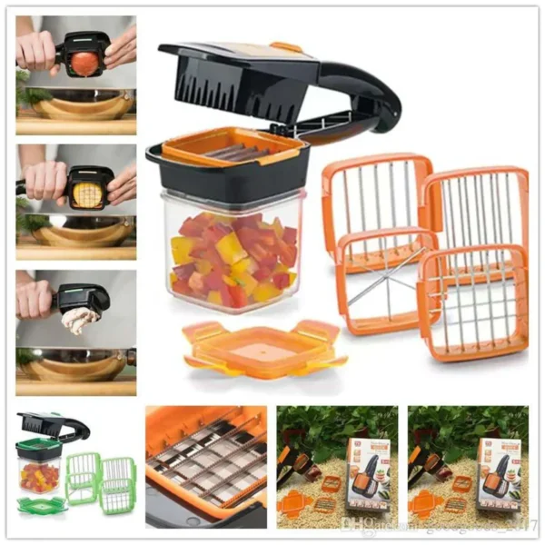 Nicer Dicer 5 in 1 Multi-Cutter Quick Food Fruit Vegetable Cutter Slicer - Image 5