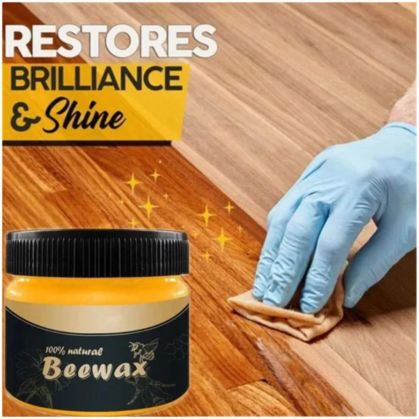 Beewax ,Furniture Polish ,Wood Seasoning Beewax - Wood Polish and Cleaner for Furniture Care (85g) big size - Image 5