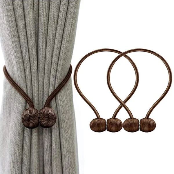 Magnetic Curtain Tiebacks for Window Decoration 1 Pair(2PCS) - Image 4