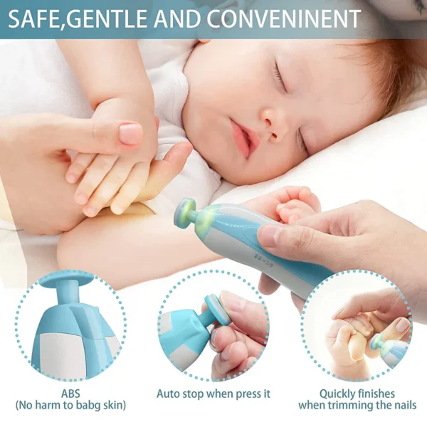 6 in 1 Baby Nail Clipper Nail Cutter Manicure & Pedicure - Newborn to Adult Portable Versatile Newborn Toddler Nail Care Clipper Toes Fingernails Care Trimmer Set - Image 6