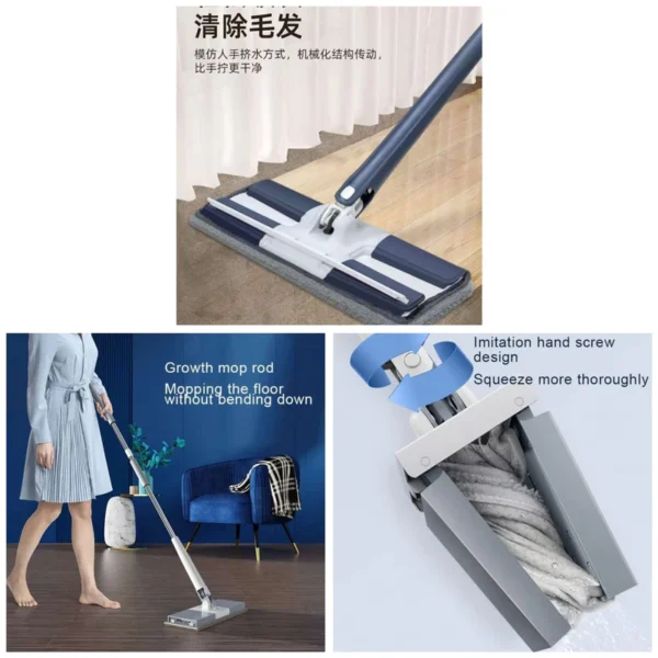 Rotating Mop 360 Spin Twist Mop Water Spray Mop Floor Cleaning Mops Easy To Wash - Image 5