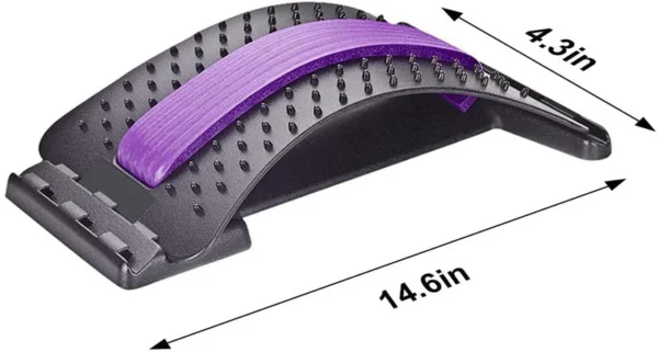 Magic Back Stretcher Lower Lumbar Massage Support Spine Pain Relief Back Massager - Image 5