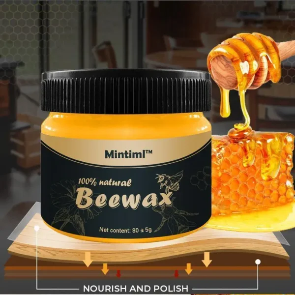Beewax ,Furniture Polish ,Wood Seasoning Beewax - Wood Polish and Cleaner for Furniture Care (85g) big size - Image 6