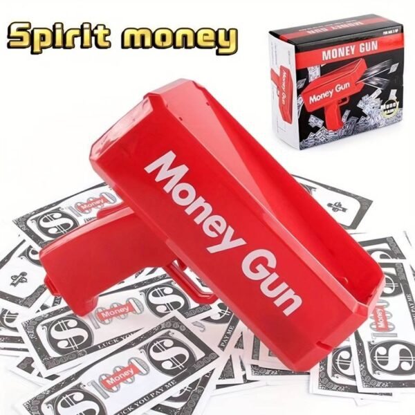 Large Supreme Money Gun Cash Cannon Make It Rain Gun Money Toy Gun - Image 5