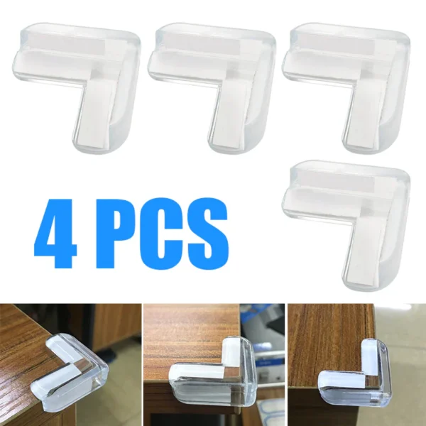 12(pcs) Silicone Table Corner Protector For Kids Safety Table Corner Covers For Glass Table - Baby Safety Equipment - Image 2
