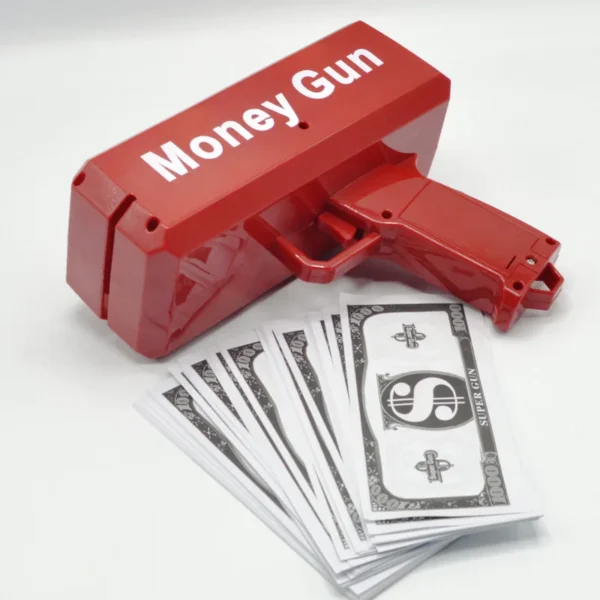 Large Supreme Money Gun Cash Cannon Make It Rain Gun Money Toy Gun - Image 3