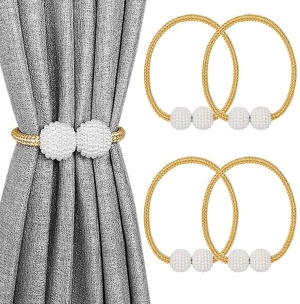 Magnetic Curtain Tiebacks for Window Decoration 1 Pair(2PCS) - Image 3
