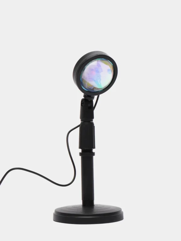 Sunset Lamp Rainbow Projection Lamp USB Charging LED Lighting Sun Never Sets Light Rainbow - Image 2