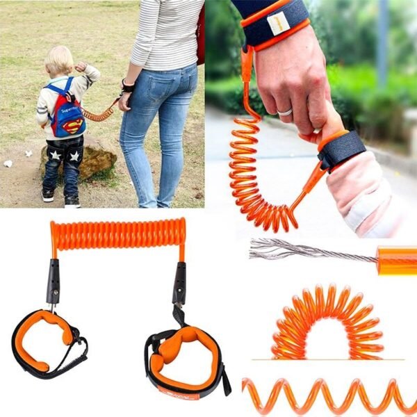 Baby Child Anti Lost Wrist Link Safety Harness Strap Rope Leash Walking Hand Belt Band Wristband For Toddlers - Image 4