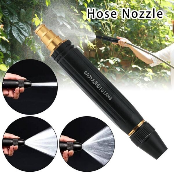 Portable Water Sprayer Nozzle Adjustable Metal High Pressure - Image 5