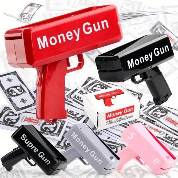 Large Supreme Money Gun Cash Cannon Make It Rain Gun Money Toy Gun - Image 7
